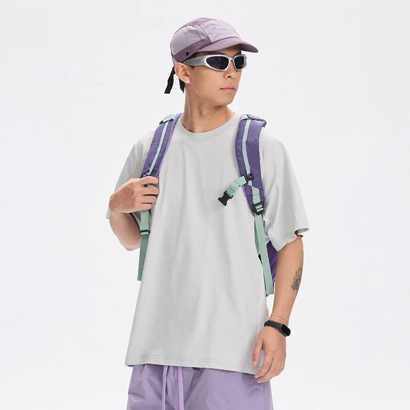 Outdoor T-shirt Breathable Cool Feeling Quick Dry Elastic Tops TEES Sports Shirt Hiking Trekking Running Gym Clothing Women Men