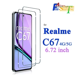 Premium 6.72 Tempered Glass Screen Protector - Crystal Clear, 9H Hardness, Anti - Scratch for HD crystal (2 pcs)