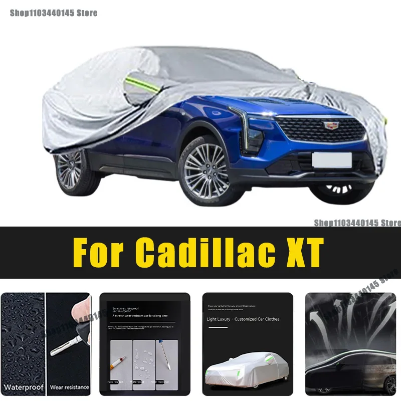 

Full Car Covers Outdoor Sun UV Protection Dust Rain Snow Oxford cover Protective For Cadillac XT Accessories