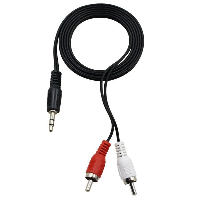 Cable De Audio Conexión Jack 3.5mm Dcu Estéreo A 2 Rca Macho 3