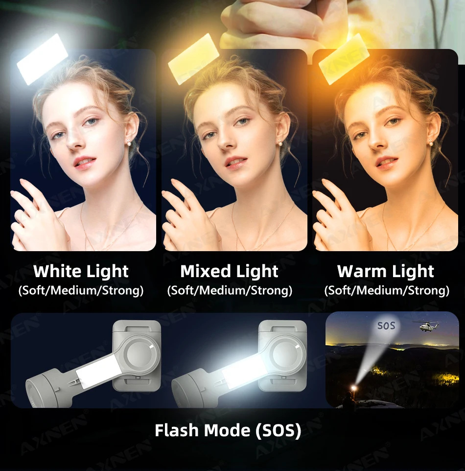 3-axis Gimbal Stabilizer For Smartphone With Fill Light & Tracking_voghion.com