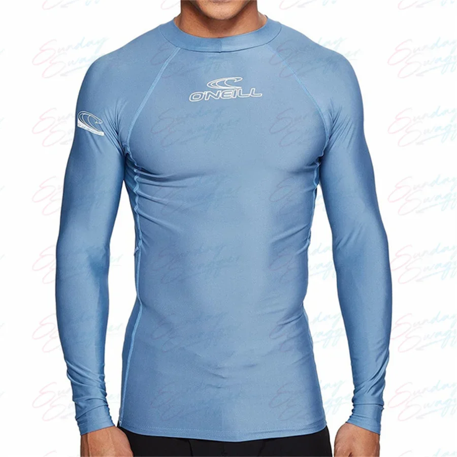 Rash Guard Men's Surfing T-shirt Long Sleeved Swimming Top