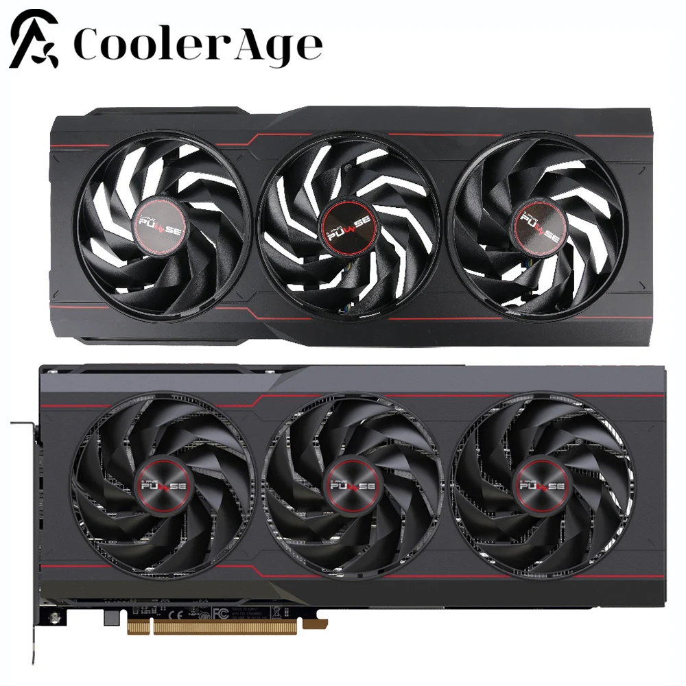 Sapphire Pulse Amd Radeon rx 7900xtx 7900xt Placa Gráfica Ventilador de Substituição Fd9015h12d Placa de Vídeo 88 Milímetros