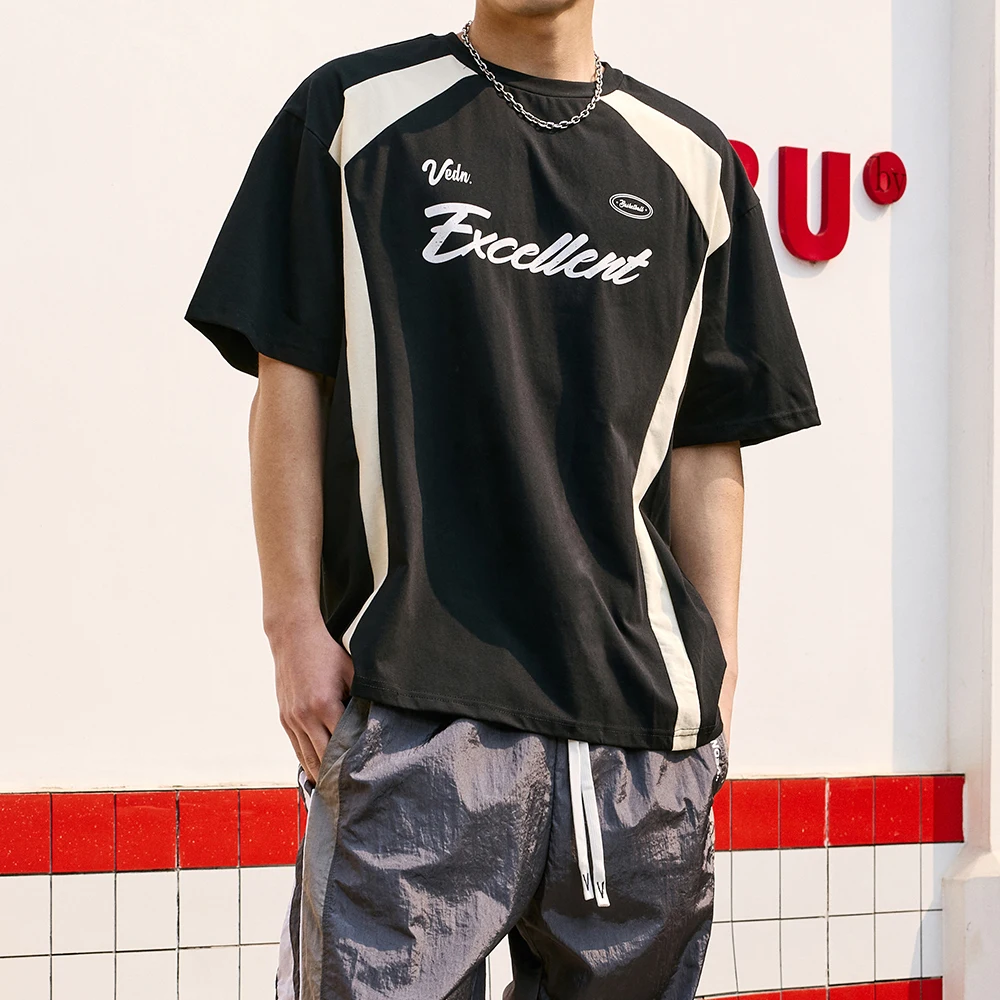 Active Sport Cotton T Shirts for Men Loose Athletic Running Gym Workout Short Sleeve Tee for Running Basketball Jersey