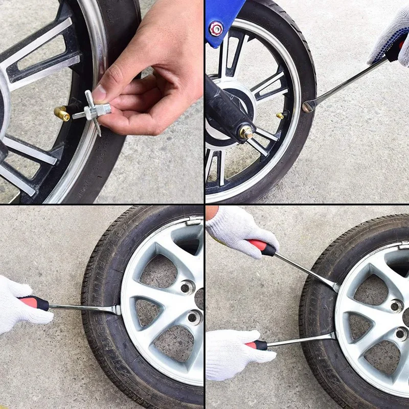 Tire Spoon Kit, 25Pc Tire Changing Tool For Motorcycle Dirt Bike Lawn Tractor Bicycle, Motorcycle Changer