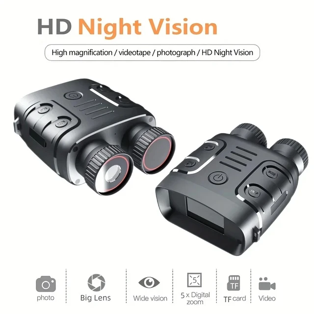 1080P Infrared Night Vision Binoculars – 5X Digital Zoom Day/Night Device 2