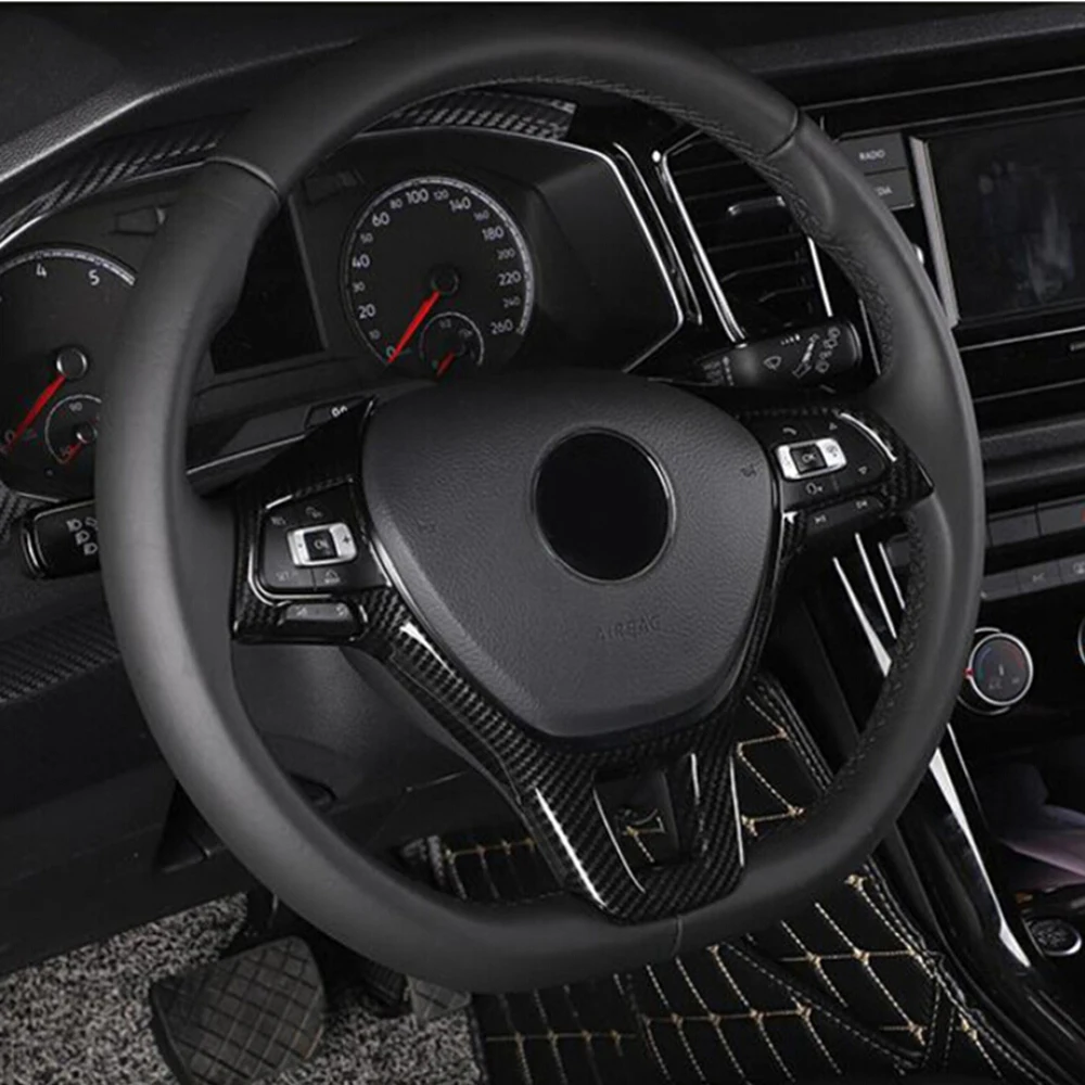 Auto Accessories Steering Wheel trim For Volkswagen Jetta Golf Sportsvan Golf 7 Polo Caddy Amarok Lavida Passat Tiguan Touran up