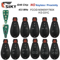 SilKY 433 Mhz 7941 รีโมทกุญแจรถ Fob M3N5WY783X สําหรับ Chrysler Town & Country Jeep Grand Cherokee Dodge Caravan Journey