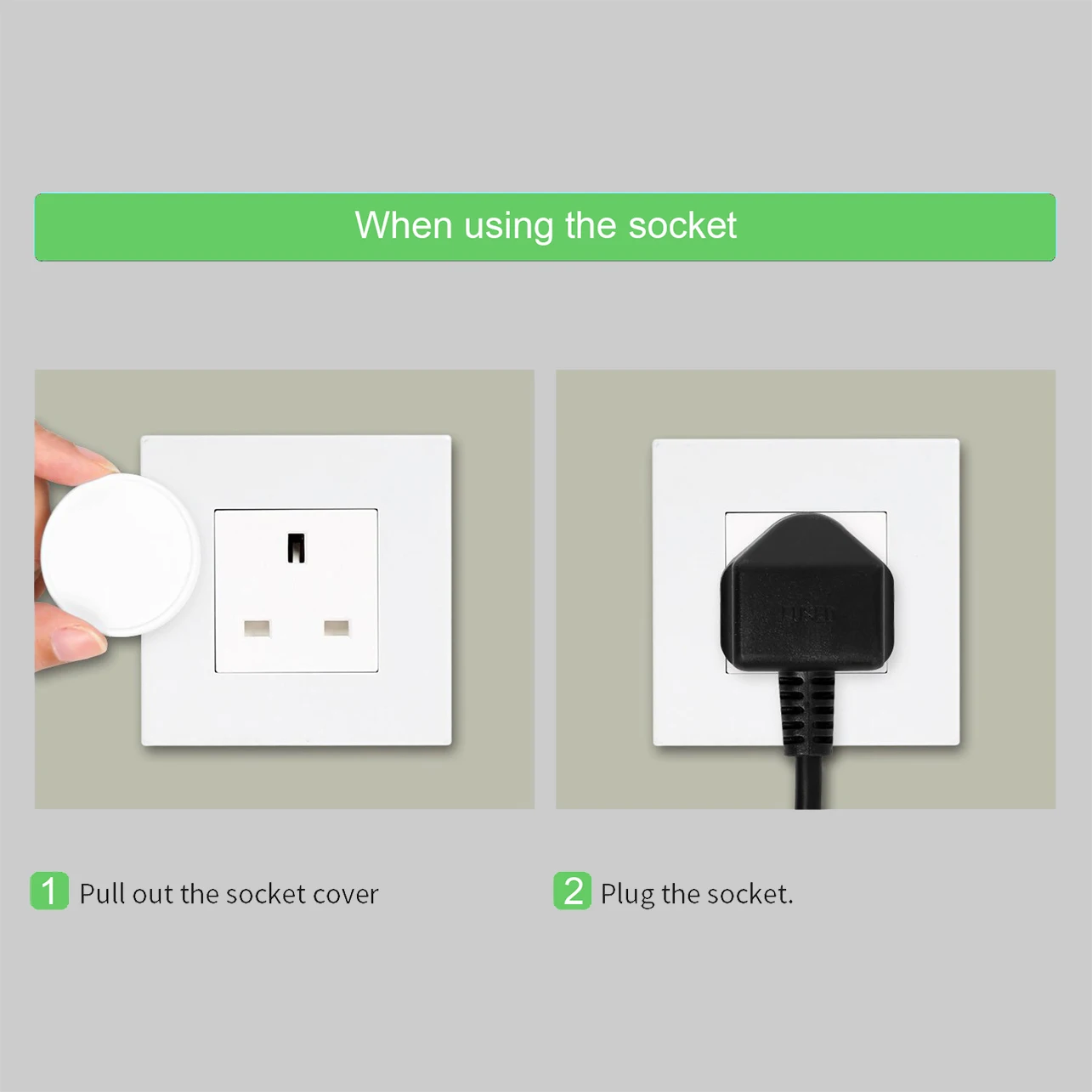 Baby Anti Electric Safety Guard Socket Protective Cover 20Pcs Children Power Plug Cover Case Home School EU UK Standard socket covers