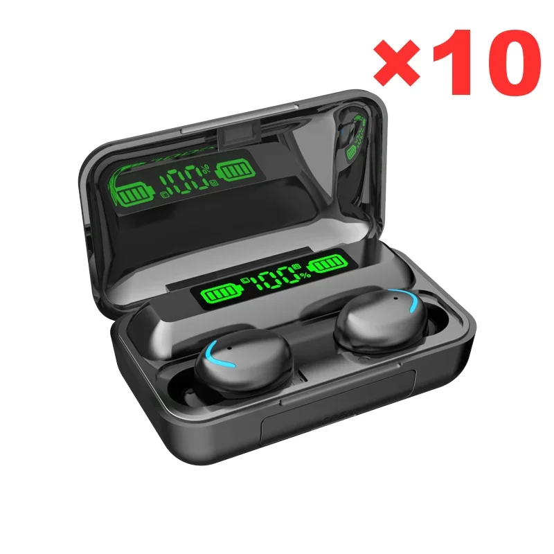 

Wholesale 10PCS Resell F9 Wireless Earphone Bluetooth Headphones F9-5c Tws Headset Gamer Handfree With Mic Earbuds Sale 10pcs