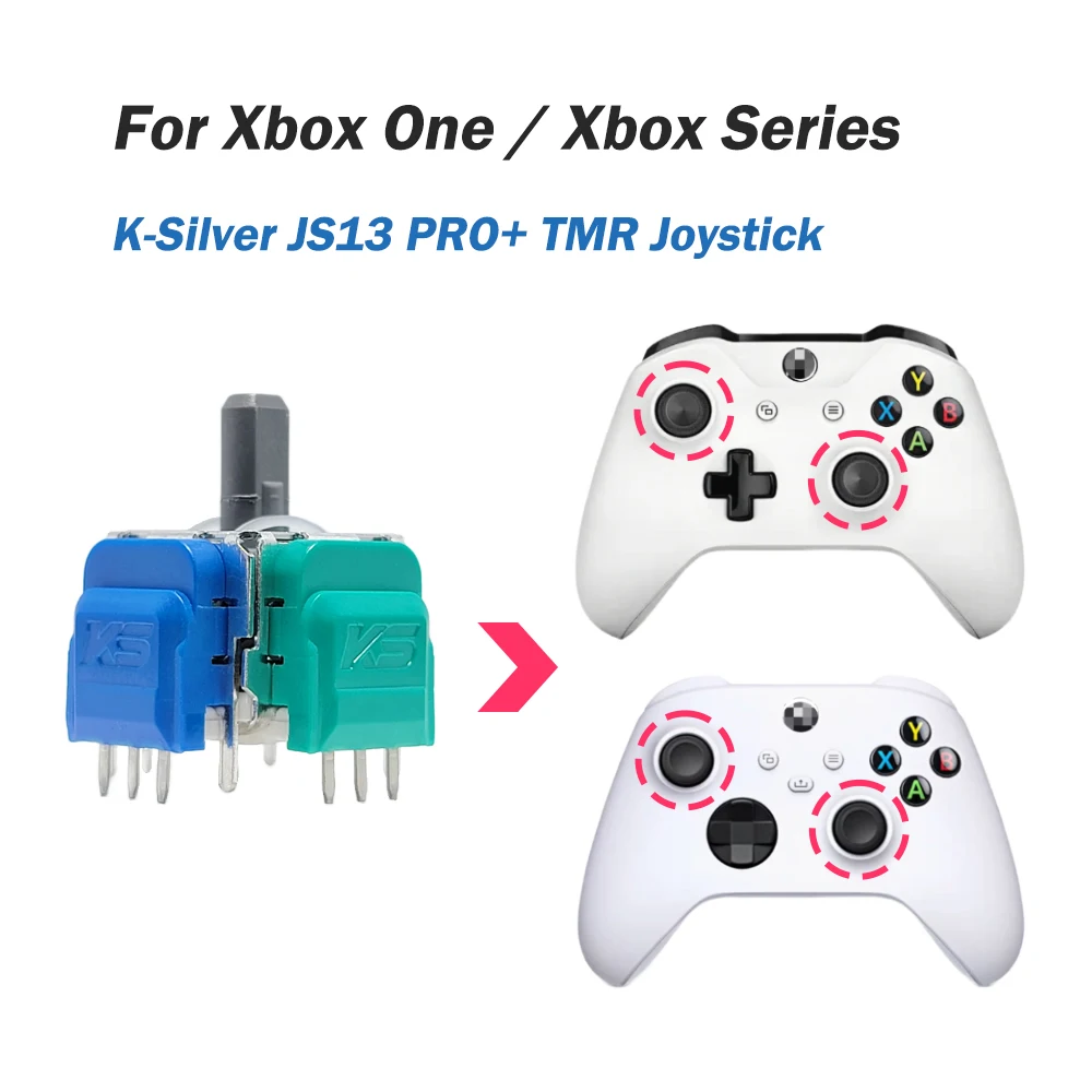 2pcs K-SILVER JS13 PRO+ Anti-Drift TMR Electromagnetic Joystick 3D