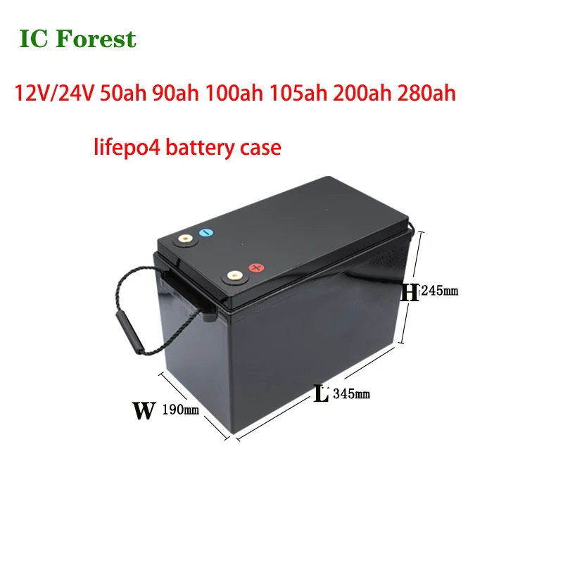 12v 24V Lifepo4 Battery Box 12v 24V 50ah 90ah 100ah 200ah 280ah Solar