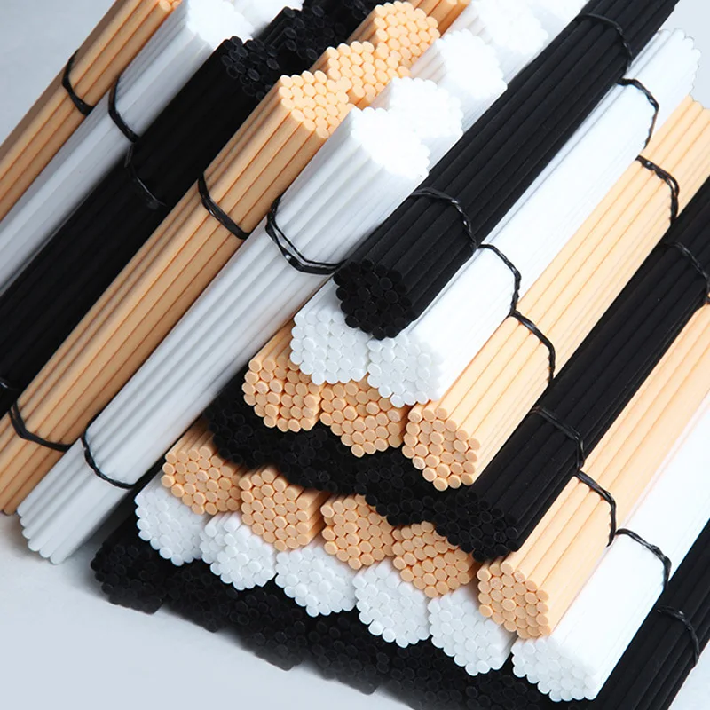 Reed diffuser stick fragrance diffuser refill stick aroma diffuser sticks 100pcs Reed Diffuser Sticks Set 3mm 8 inch Fiber Reed Aromatherapy For Bedroom Office Bathroom Living