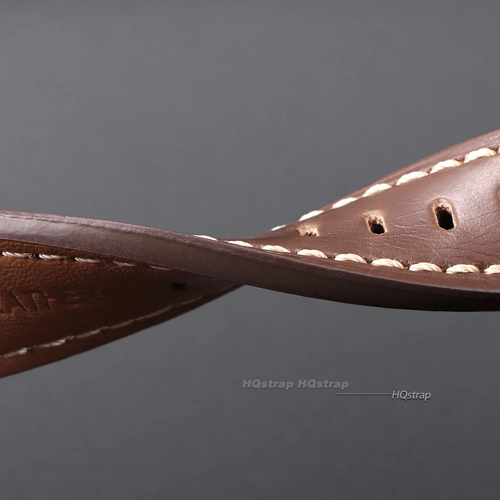 Handcrafted Crazy Horse Leather Watch Strap - Black, Blue, Brown Options