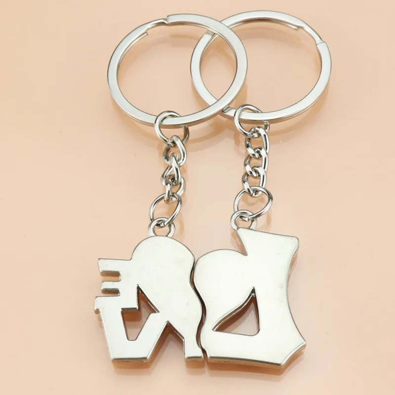 

Брелок для ключей с надписью «I LOVE YOU Heart»