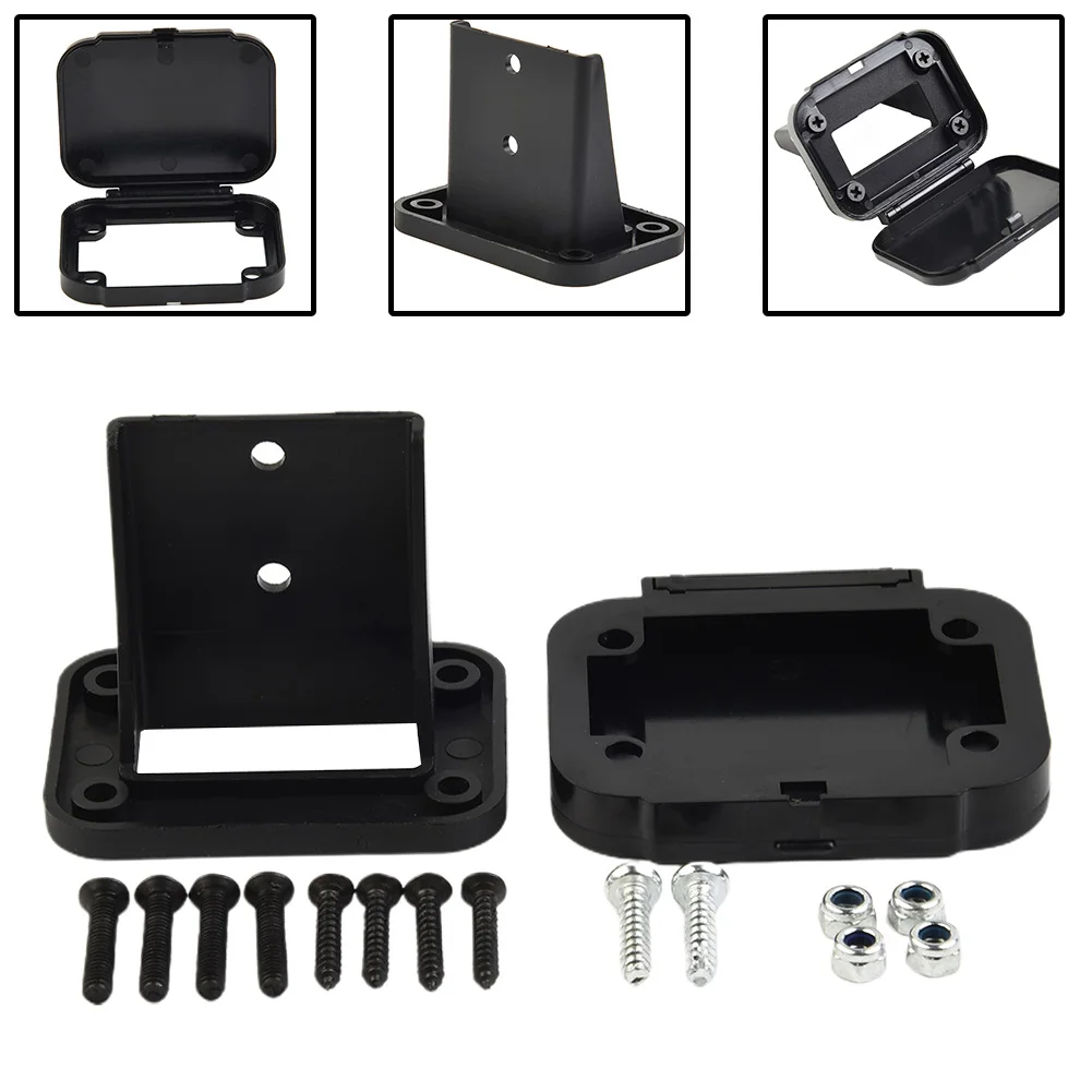 QNHEAY 120A Mounting Bracket Panel Plug With Cover Fit For Anderson SB120 Series Connectors Flush Plug Mount Recessed Plate For Variety Of Large Vehicles, 1Pack