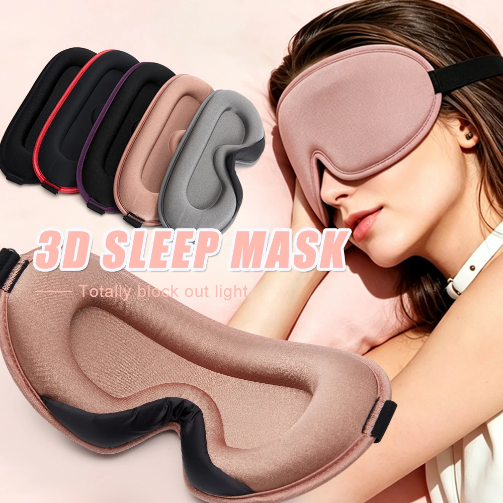 Ultimate Comfort Blackout Sleep Mask – 3D Breathable, Soft & Adjustable for Restful Sleep