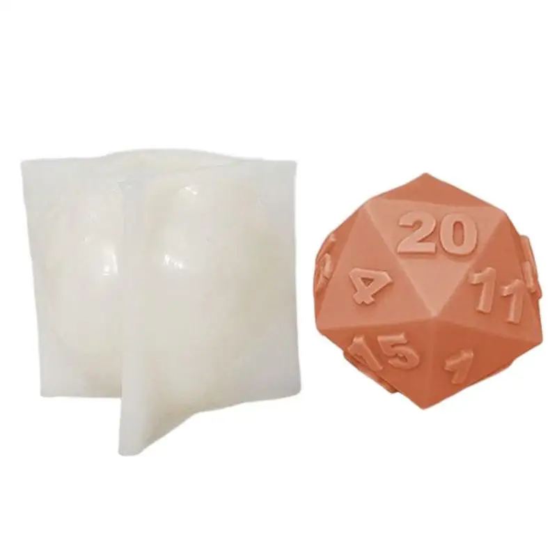 Dice Molds For Resin Silicone D20 Dice Molds For Resin Work Polyhedral Game  Dice Molds For Epoxy Resin Dice Making 3D Silicone - AliExpress