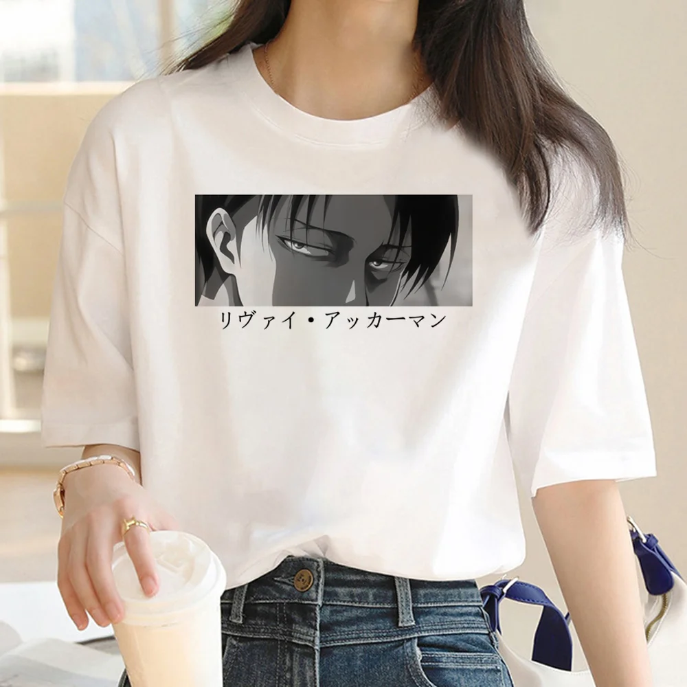

Attack on Titan top women funny graphic Y2K top girl Japanese funny clothes