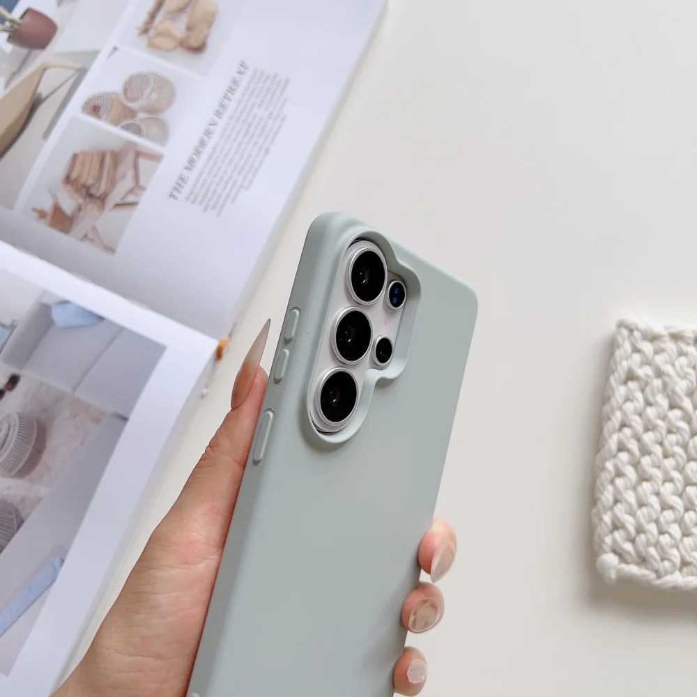 Enhanced Magnetic Liquid Silicone Phone Case with Soft Bumper Cover