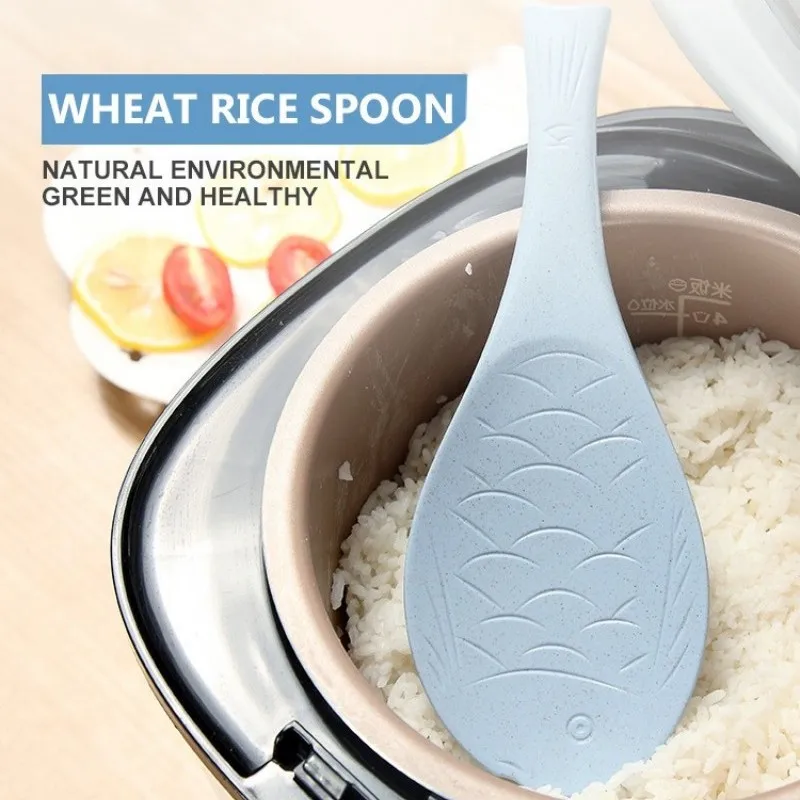 

Wheat Straw Nonstick Rice Spoon Kitchen Supplies Rice Shovel Rice Cooker Eco-friendly Cookware Gadget Dinner Tools Tableware