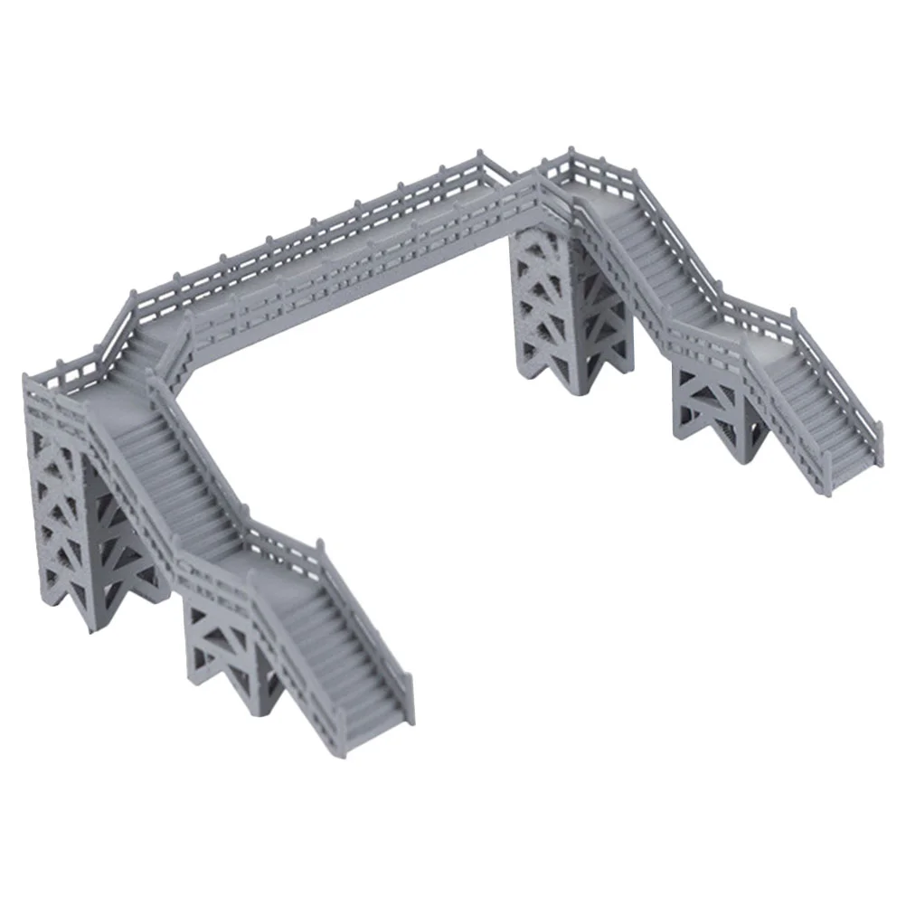 

Footbridge Building Model Railway Scenery Material Overhead Footbridge Decoration