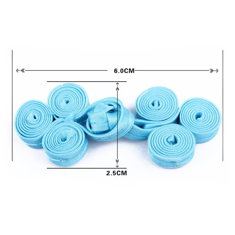5 Pairs Chinese Cheongsam Tang Suit Buttons Knot Fastener Sewing Three Rounds Cloth Buckle Traditional Handcraft  Accessories 6