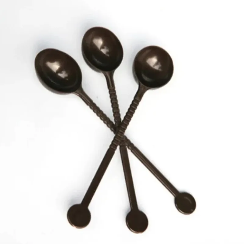 10pcs/set Coffee Stirring Spoon Milk Tea Shop Spoon Plastic Scoop Fruit Spoons Bar Accessories Wine Accessories