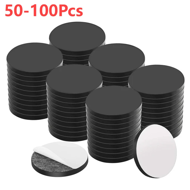 Adhesive Magnets for Crafts-100 PCs Flexible Round Magnets with Adhesive  Backing