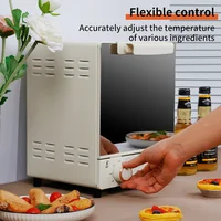 Large Capacity Electric Air Fryers Toaster Oven mechanical Household Kitchen 360°Baking Convection Oven Deep Fryer Oil free 12L 4