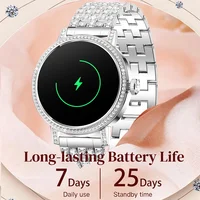 Montre connectée de luxe pour femme avec appels Bluetooth, montre intelligente, cadeau pour femme, tracker d'activité, montres-bracelets pour femme Android iOS 2026 5