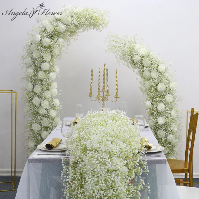 Flower Table Centerpieces Babies Breath  Wedding Centerpieces Babys Breath  - Customized Artificial Flowers - Aliexpress