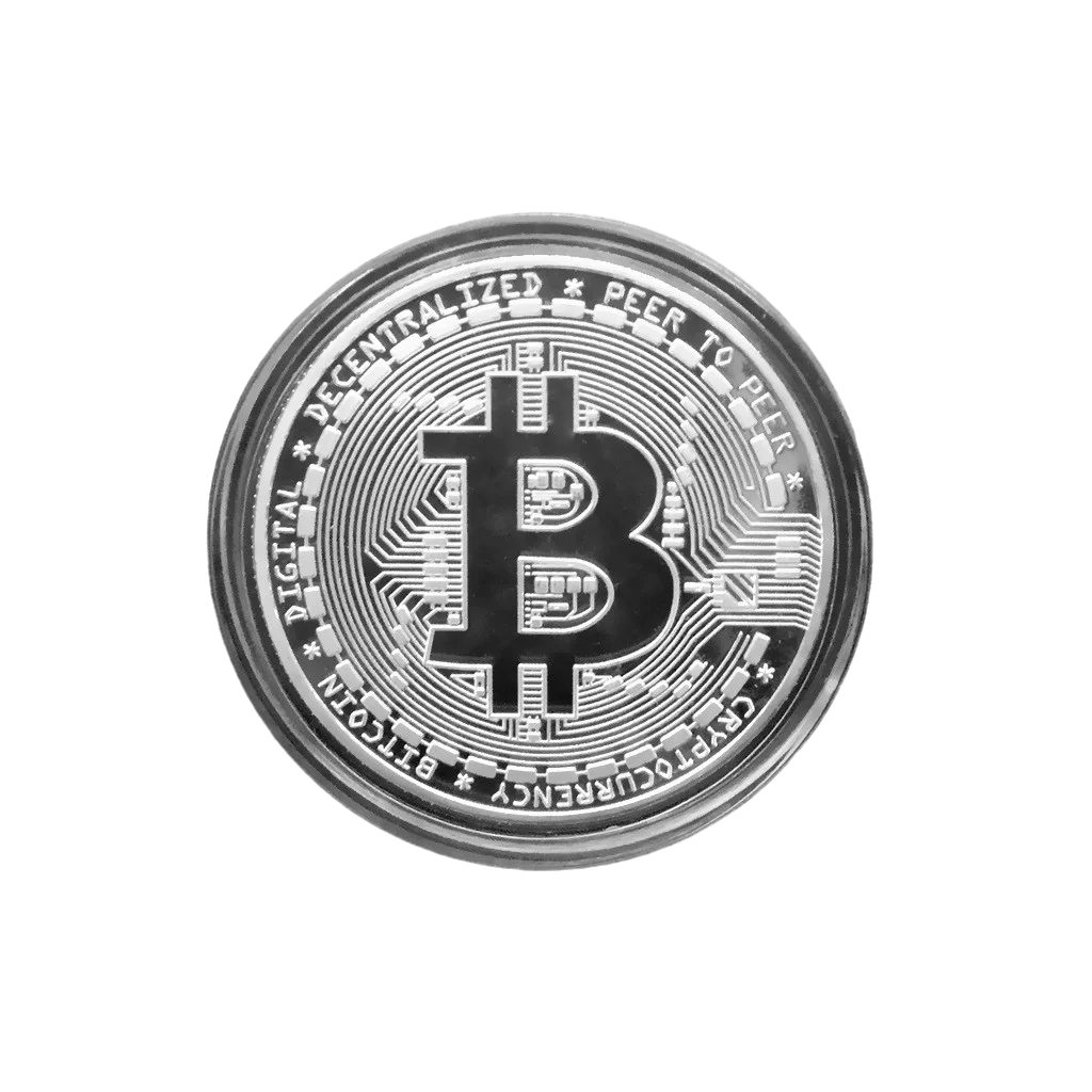 Gold Plated Bitcoin Commemorative Collectible Coin - Unique Art Gift