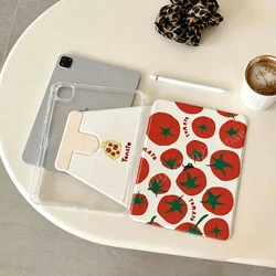 Adorable Tomato Kawaii 360° Rotating Smart Cover with Pen Holder - IPadair7M3 13in 2025 (A)