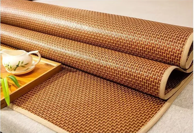 Bamboo Rattan Pattern Mattress Foldable Bed Protection Pad