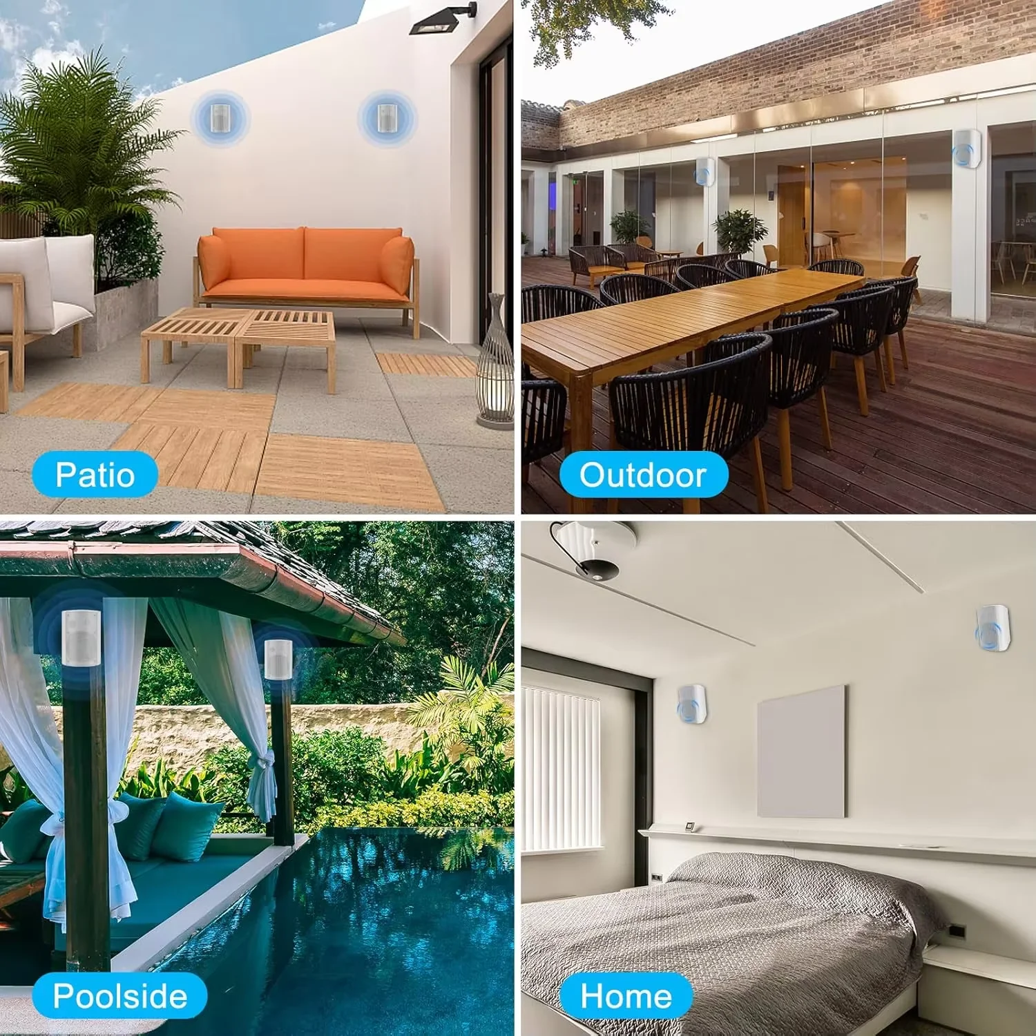 Herdio 6.5 "400 واط 2 قطعة مكبرات صوت بخاصية البلو...