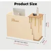 Reception Desk, Front Desk, Retail Counter with Drawers, Cash Register Counter for Checkout, Lobby, Salon, Retail, Modern Large 2