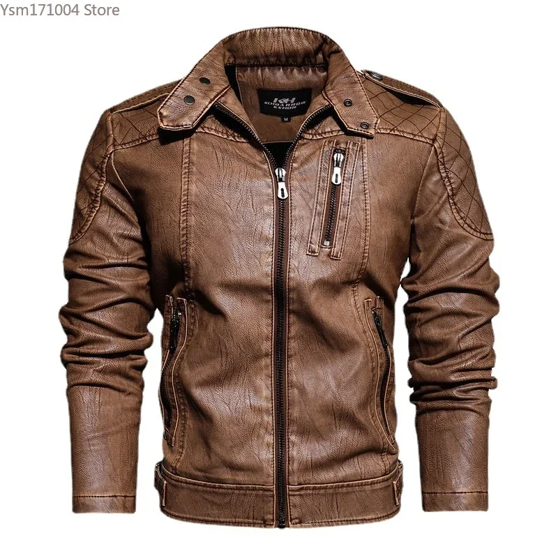 Men-s-PU-Jacket-New-Spring-and-Autumn-Men-s-Leisure-Motorcycle-Sewn ...