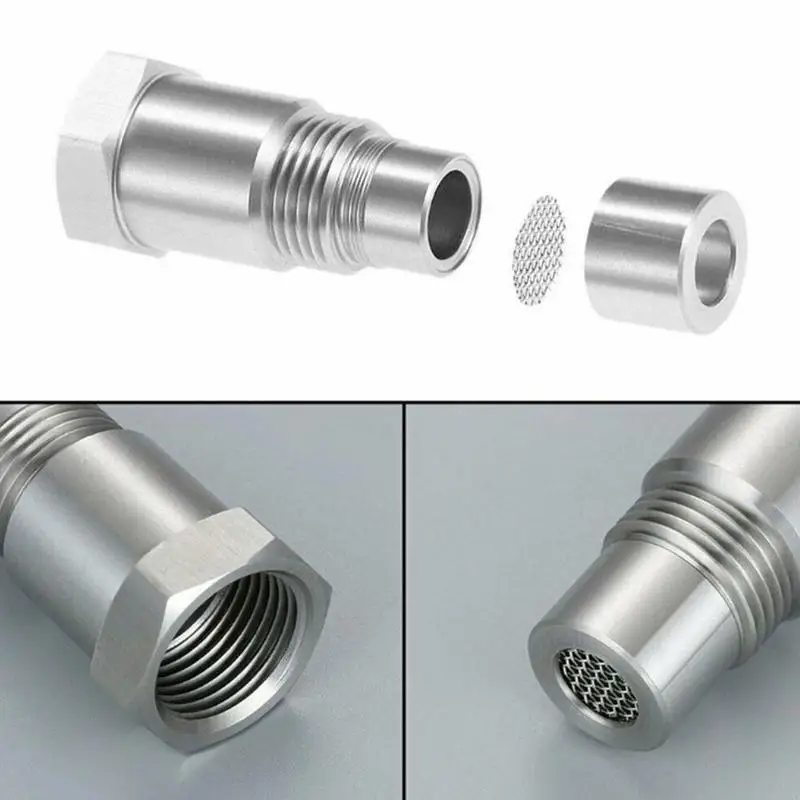 Oxygen Sensor Adapter Oxygen Sensor Spacer Adapter O2 Sensor Simulator Extender m18x1.5 Mini Catalytic Converter CEL Eliminator Check Engine Light