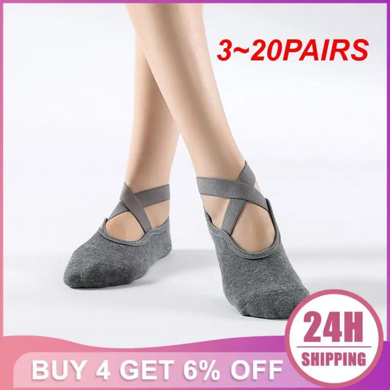 

3~20PAIRS Non Slip Socks Comfortable And Breathable Printing Socks Yoga Socks Full Solid Color Clothing Accessories Sport Socks