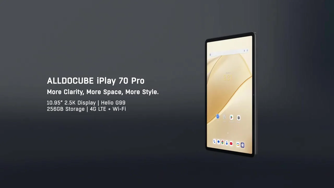 ALLDOCUBE iPlay 70 Pro 10.95” Tablet 2.5K QHD Display Helio G99
