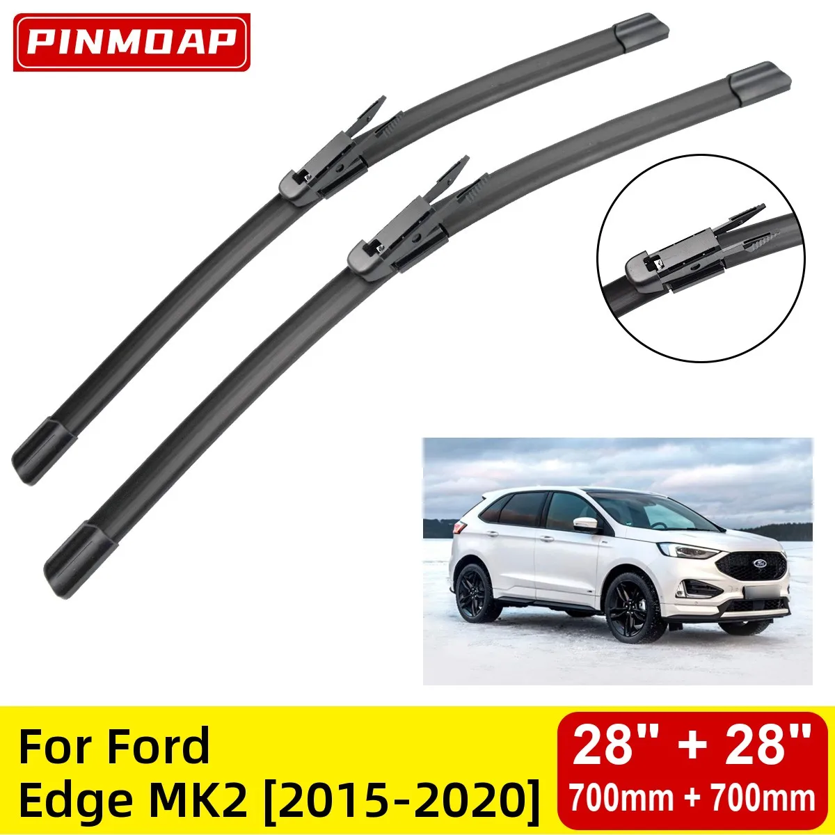 

Щетки стеклоочистителя передние для Ford Edge MK2 2015-2020, 28 + 28 дюймов