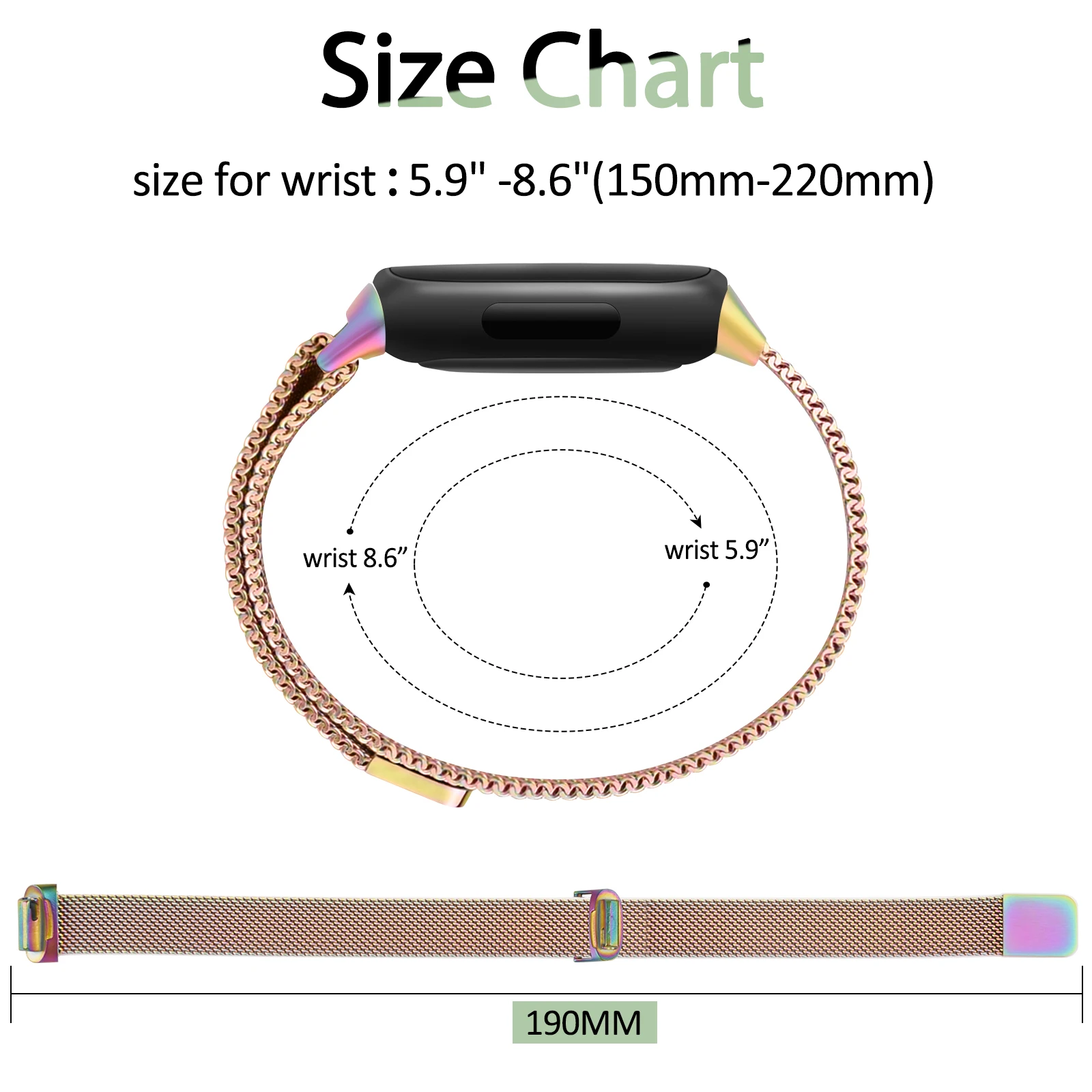 Elegant Metal Magnetic Watch Band - Versatile Strap Bracelet Accessory