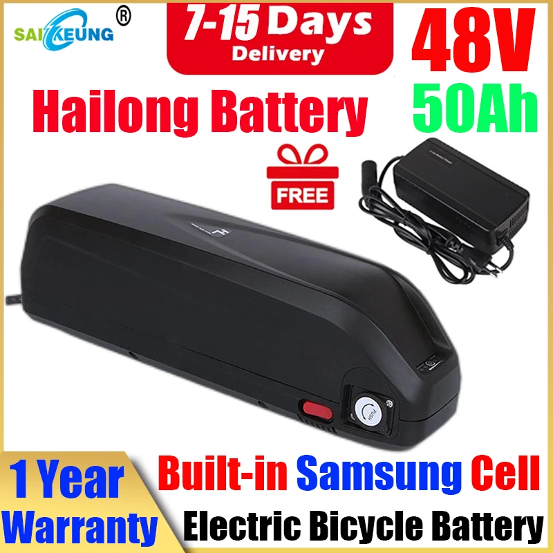 

Hailong 48v 60ah E Bike Akku Bafang 3000w Bateria Para Bike Eletrica 72v 30ah 52v Batterie Velo 20ah 2000w 50ah Lithium Battery