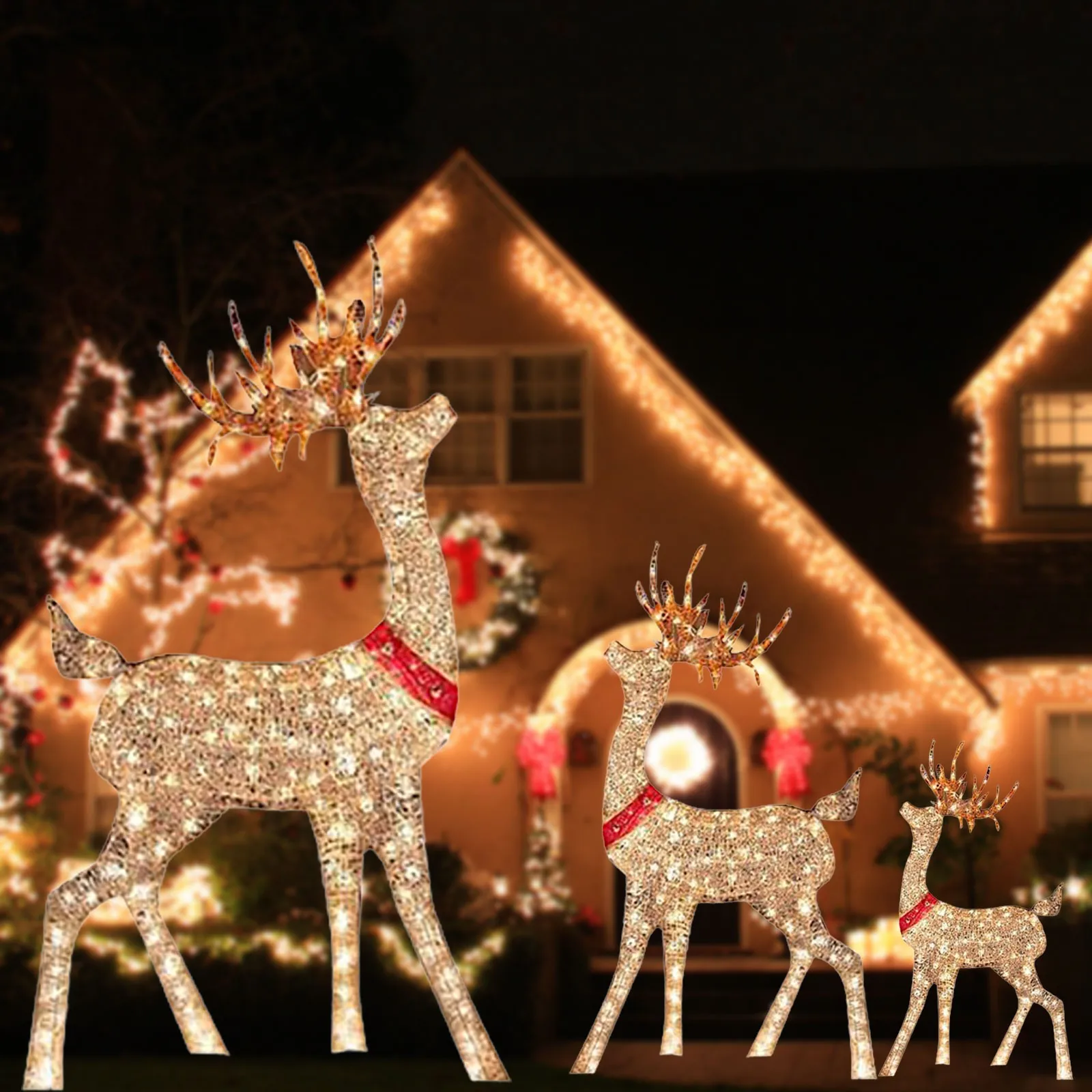 Christmas Deer Sleigh 6