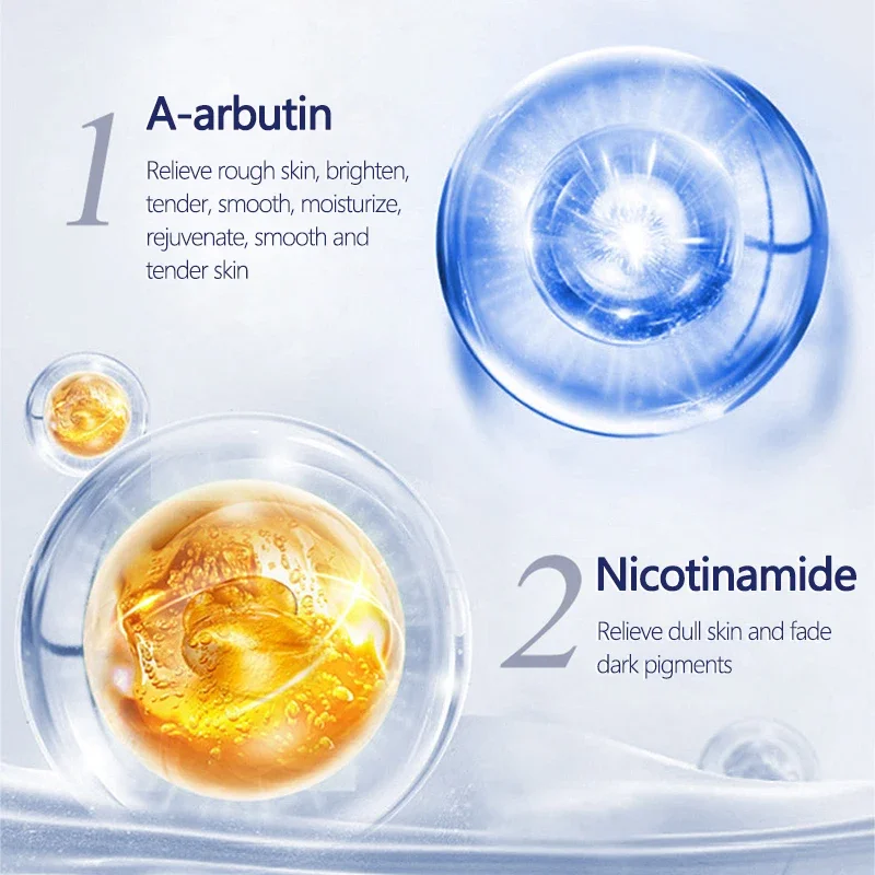 30Pcs/set Arbutin Niacinamide Whitening Face Serum Remove Dark Spots Melanin Brighten Shrink Pores  Moisturizing Fade Fine Lines 2