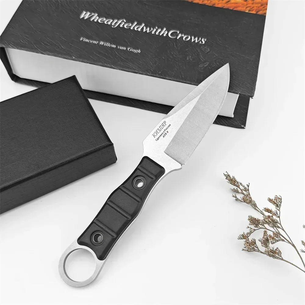 Description Picture 4 of itemRussian Kizlyar Protable Fixed Blade Tactical Knife 440C Blade Nylon Fiber Handles Hunting Camping Knives Military Edc Multitool
