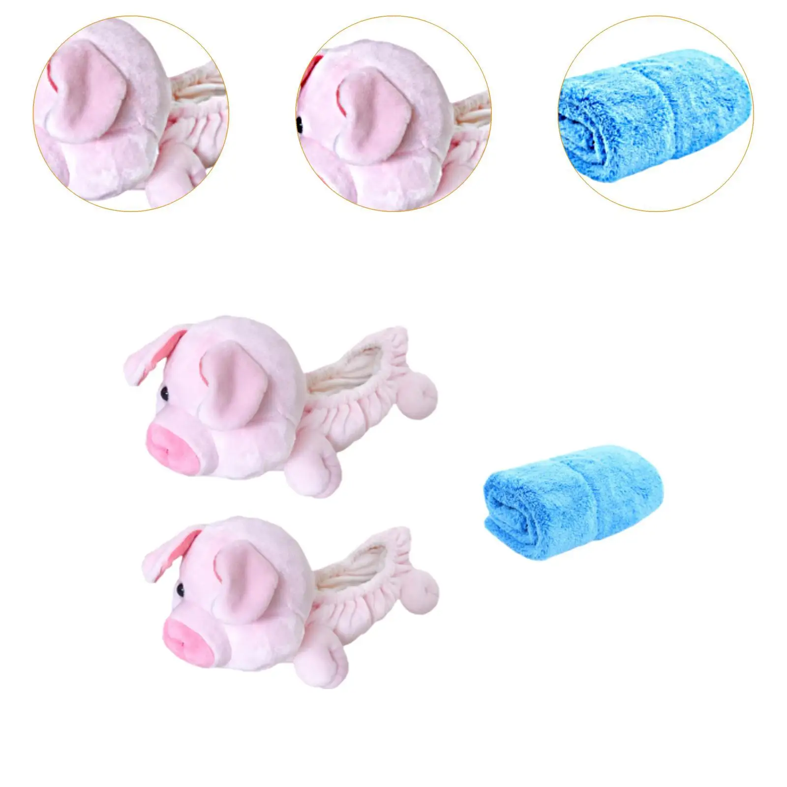 Ice Skate Blade Protectors, Plush Covers for Men And Women, Includes Towel, Ideal for Ice Skates