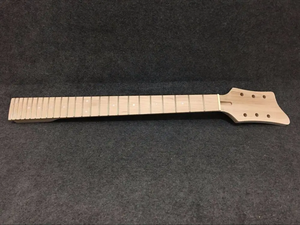 Yinfente Maple Guitar Neck 24Fret 25.5 Pollici Rickenbacker Dot Inlay Tastiera Chitarra Fai Da Te