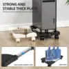 Adjustable Mobile CPU Stand Holder Tower Stand with Rolling Caster Wheels Computer Stand for Tower Fit Most PC Desk Accessories 4